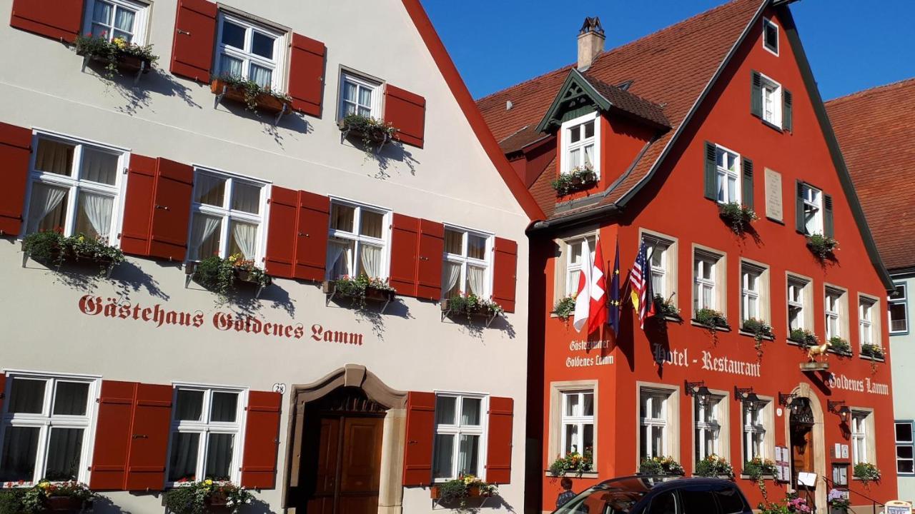 Hotel-Restaurant Goldenes Lamm 딘클스버 외부 사진