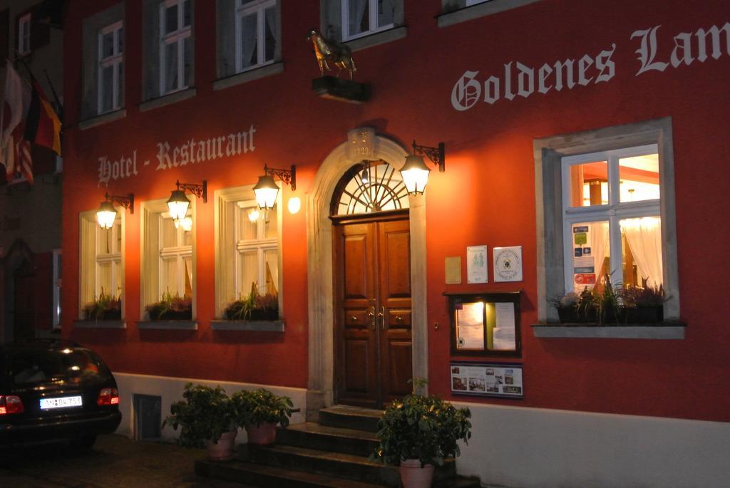 Hotel-Restaurant Goldenes Lamm 딘클스버 외부 사진