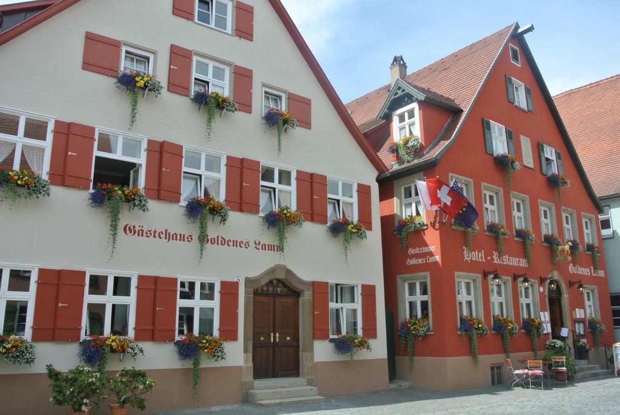 Hotel-Restaurant Goldenes Lamm 딘클스버 외부 사진